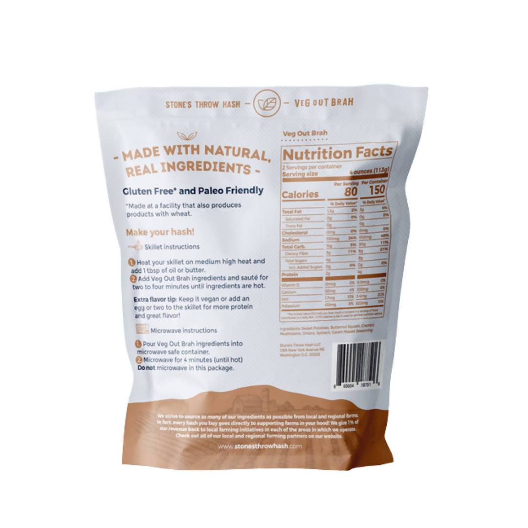 Stone’s Throw Hash Veg Out Brah Hash Bags - 6 bags x 8oz