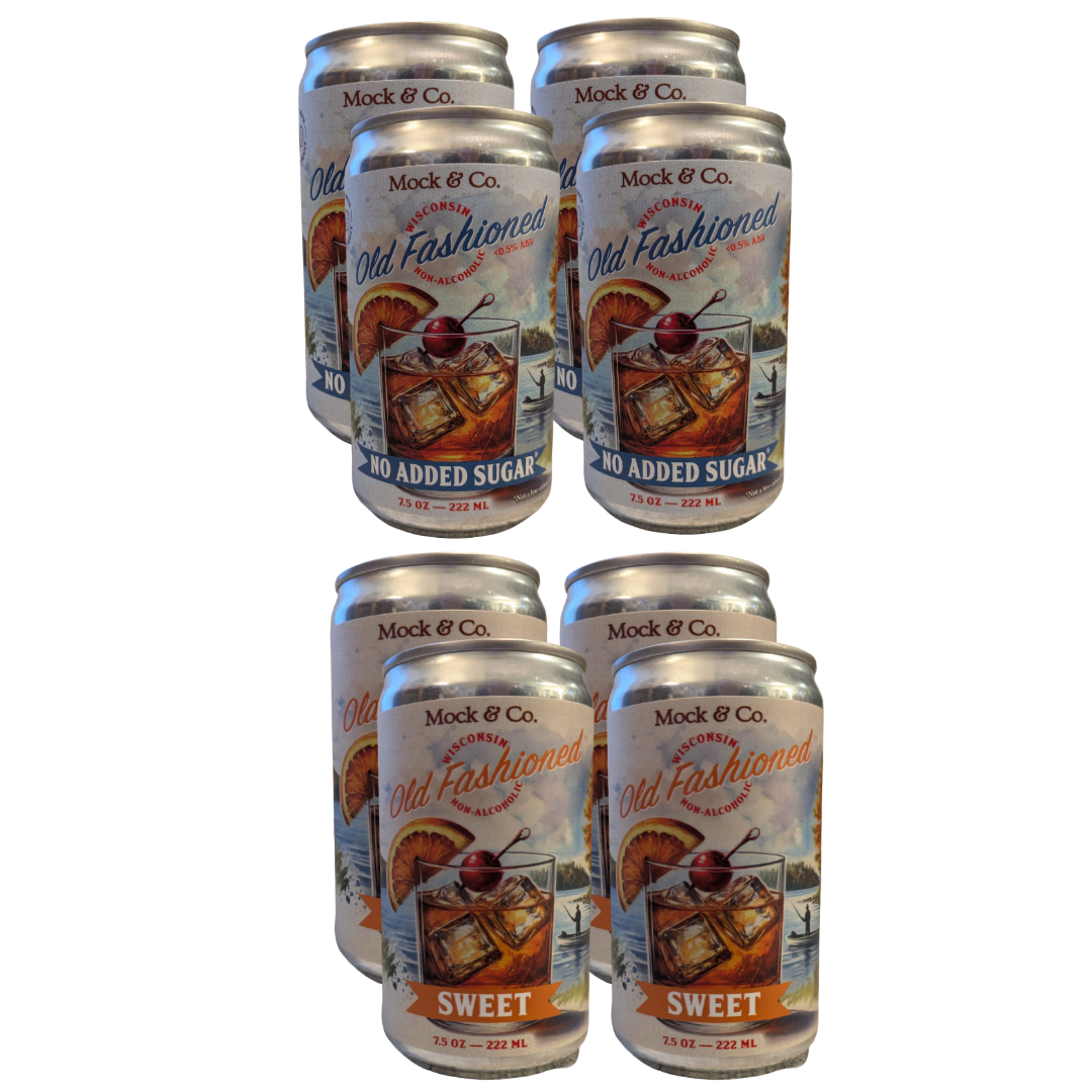 Assorted 8-pack - 4-pack of the Sweet (with sugar) & 4-pack of the No Added Sugar version - Price Includes Shipping