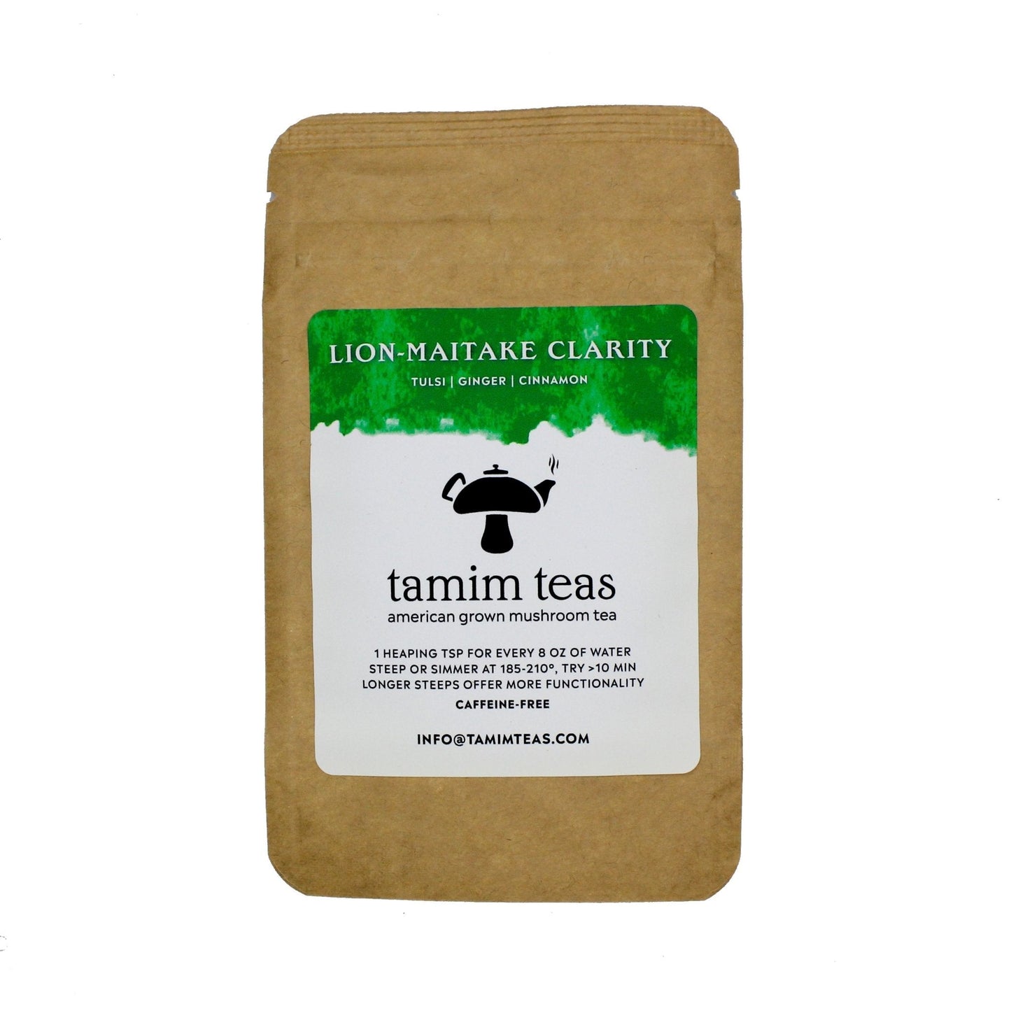Tamim Teas's Lion-Maitake Clarity | Maitake & Lion's Mane Mushroom Tea