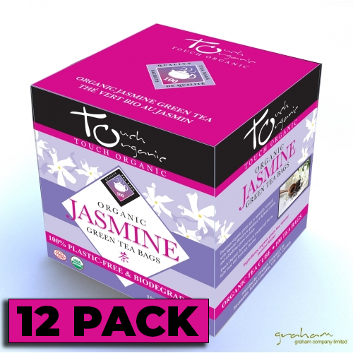 Touch Organic - ORGANIC JASMINE GREEN TEA 100 bags - 12 PACK CASE