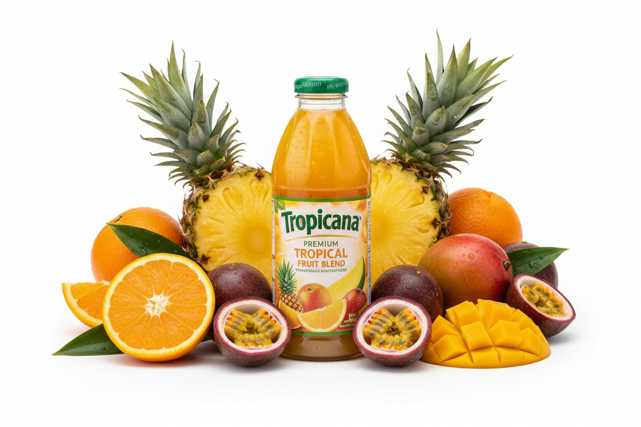 Premium Tropicana Fruit Blend - 100% Pure Juice Beverage