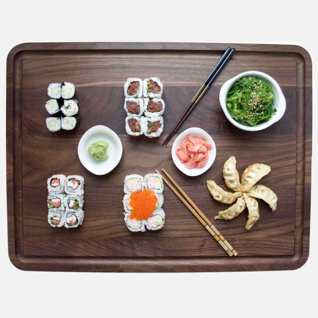 Virginia Boys Kitchens Extra Large Walnut Wood Cutting Board