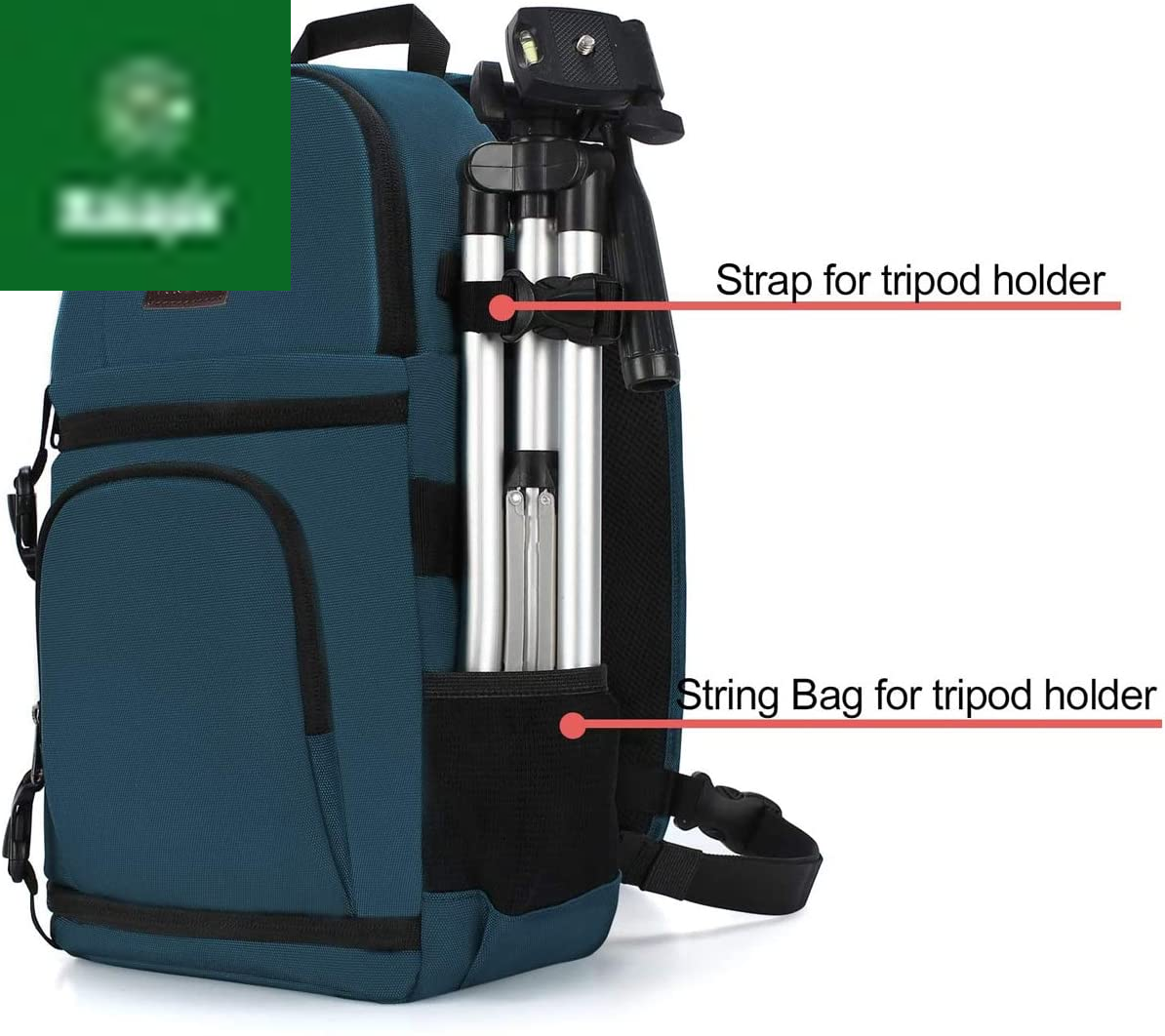 Camera Sling Bag, Dslr/Slr/Mirrorless Camera Backpack Case Shockproof Photography Backpack with Tripod Holder & Removable Modular Inserts Compatible with Canon/Nikon/Sony/Fuji