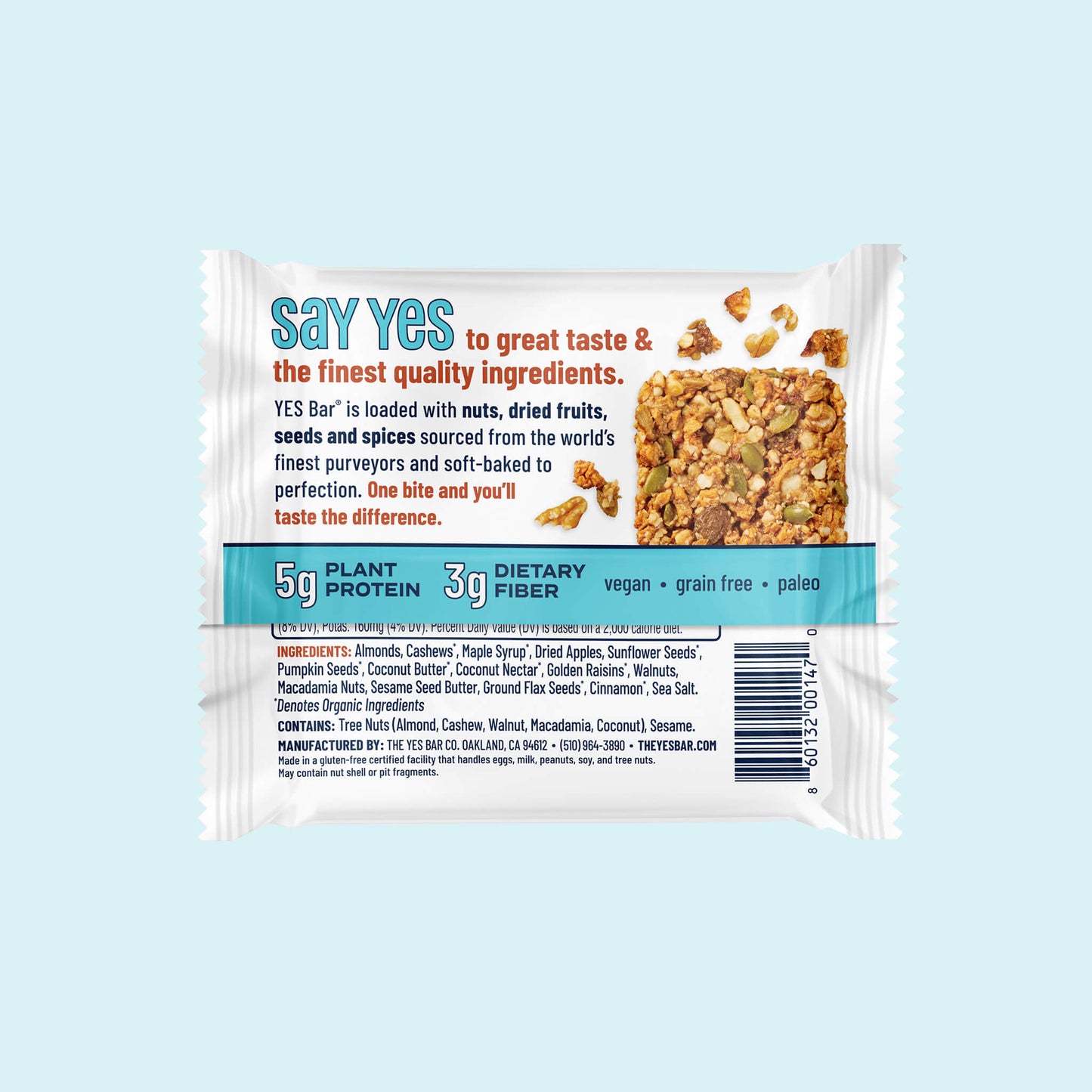 YES BAR® Apple Cinnamon Crisp Pack - 6 Packs