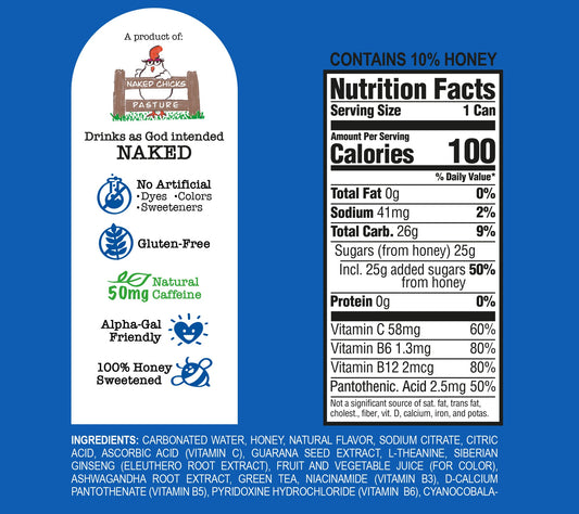 Bee Vitalized Sparkling Honey Sweetened Berry Tea