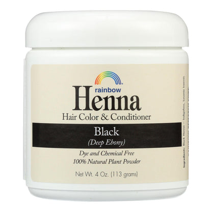 Rainbow Henna Hair Dye & Conditioner Persian Black - 4 Oz