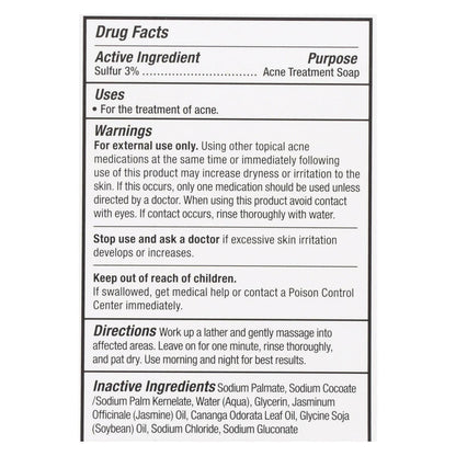 Grandpa's Thylox Sulfur Acne Soap - 3.25 Oz