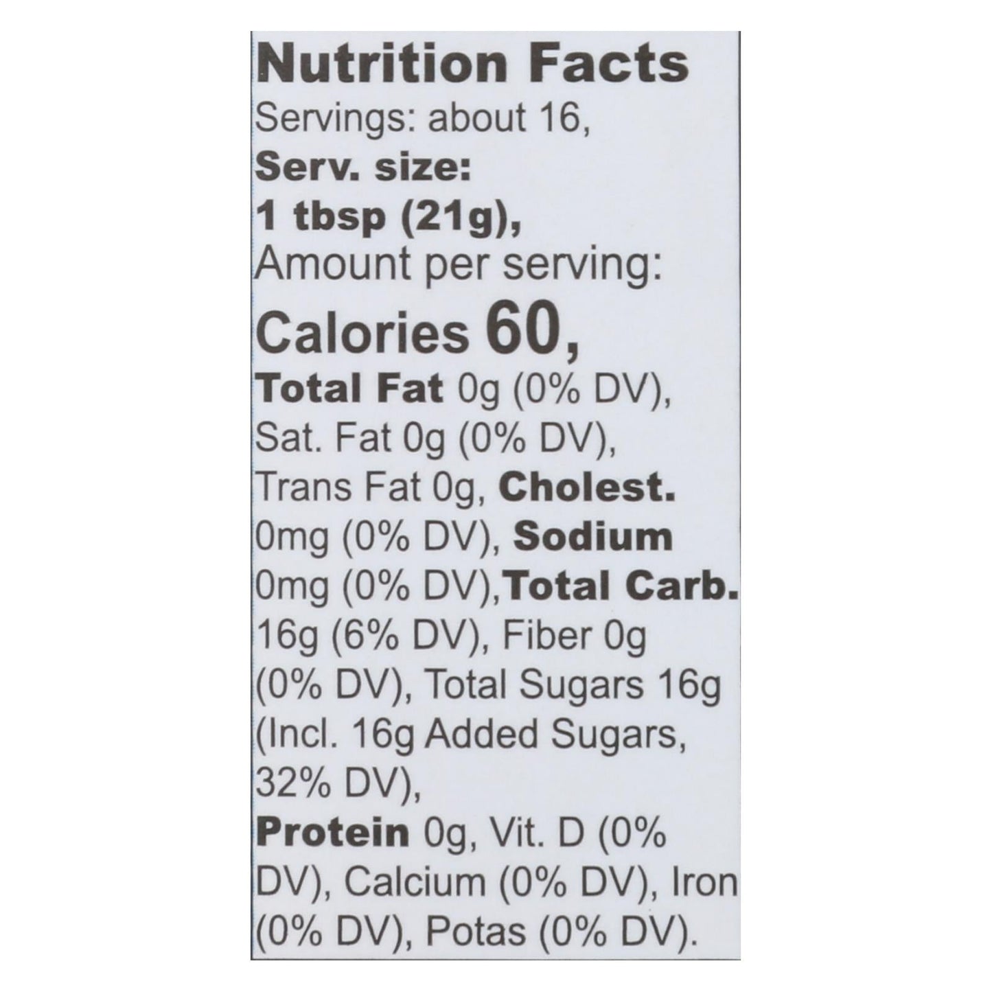 Organic Blue Agave Sweetener, 11.75 Oz, Pack of 6