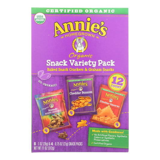 Annie's Organic Snack Pack Variety, 12ct Case of 6