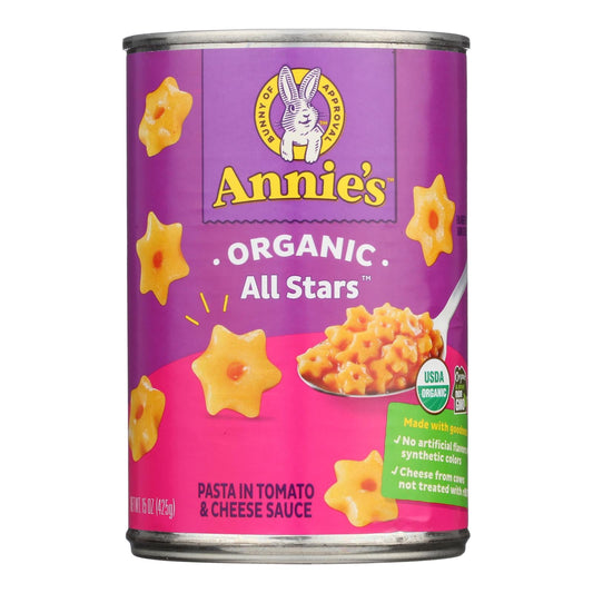 Annie's Organic All Stars Pasta in Tomato & Cheese Sauce, 12-Pack