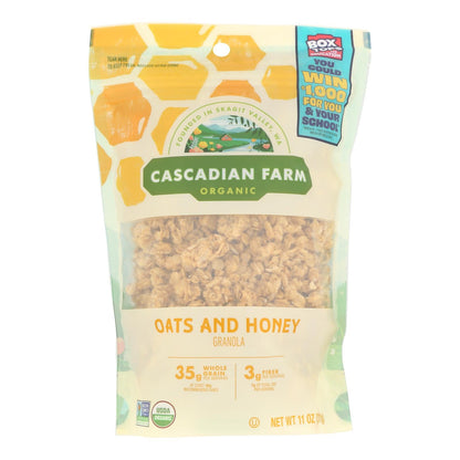 Cascadian Farm Organic Oats & Honey Granola, 4-Pack
