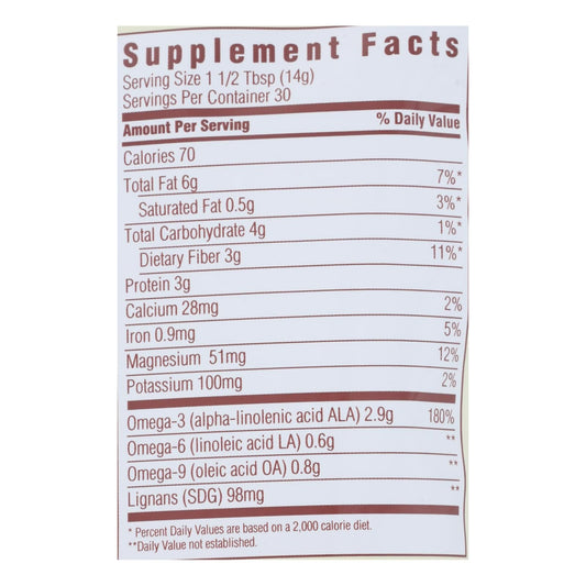 Spectrum Essentials Organic Whole Flaxseed - 15 oz