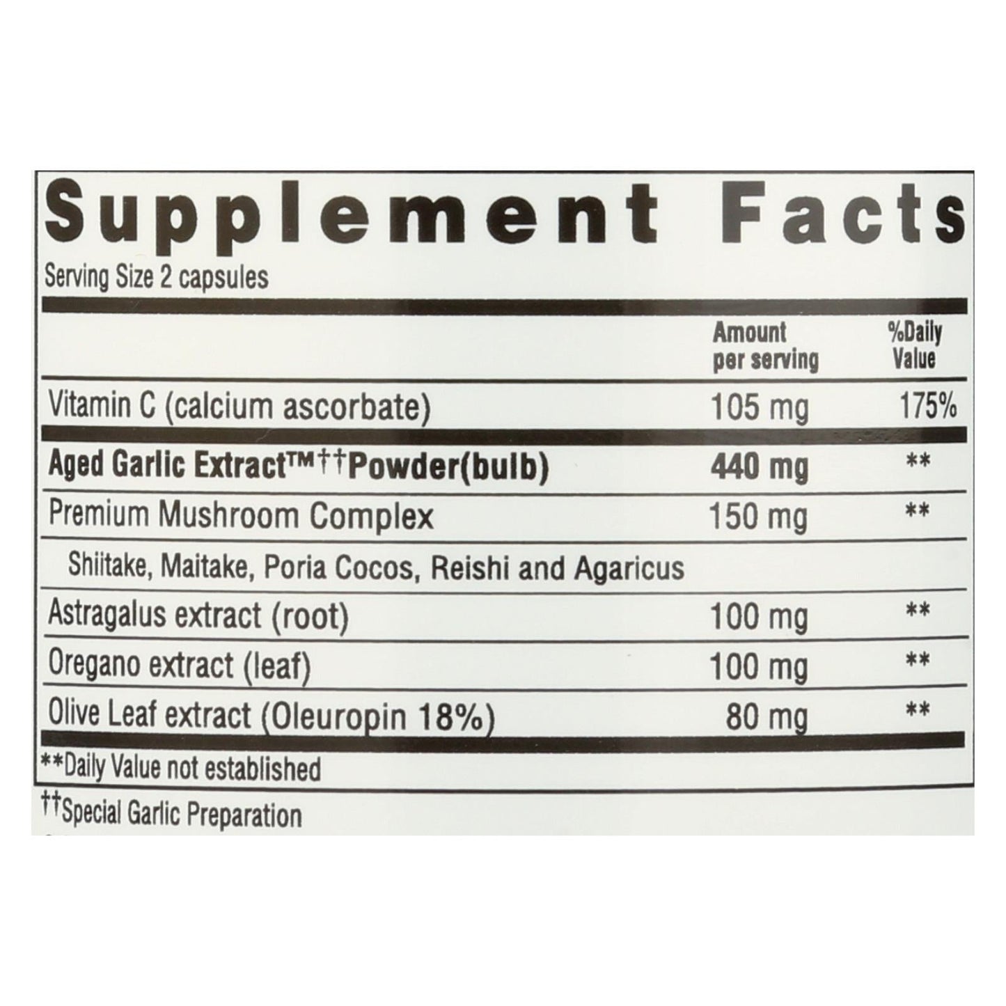 Kyolic Aged Garlic Immune 103 - 100 Capsules