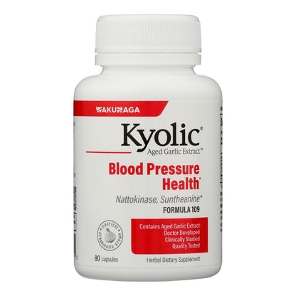 Kyolic - Aged Garlic Extract Blood Pressure Health Formula 109 - 80 Capsules