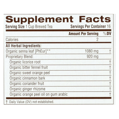 Organic Smooth Move Tea - 16 Bags, Case Of 6