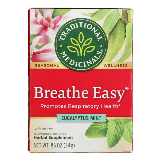 Traditional Medicinals Breathe Easy Herbal Tea, 16 Bags, 6 Pack
