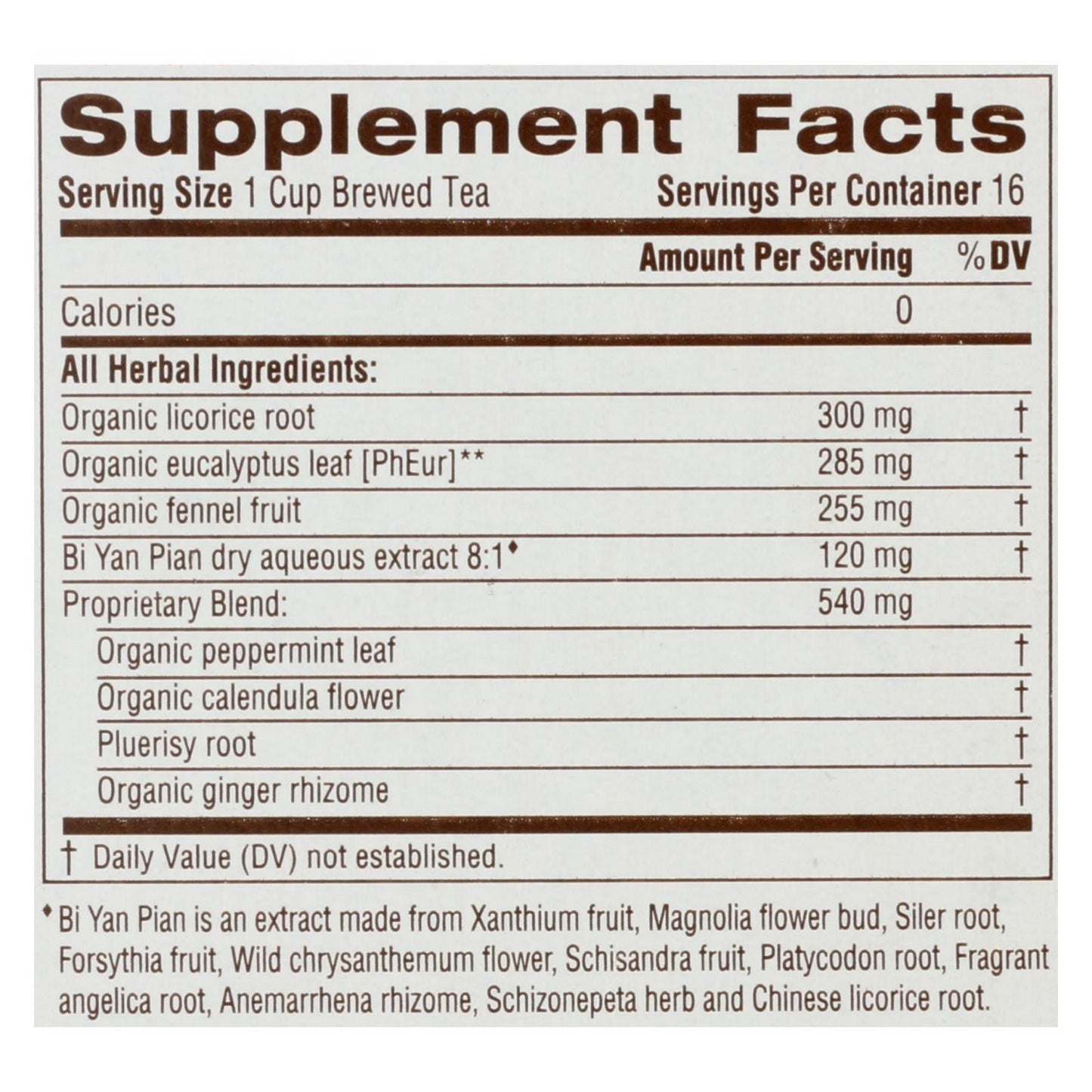 Traditional Medicinals Breathe Easy Herbal Tea, 16 Bags, 6 Pack