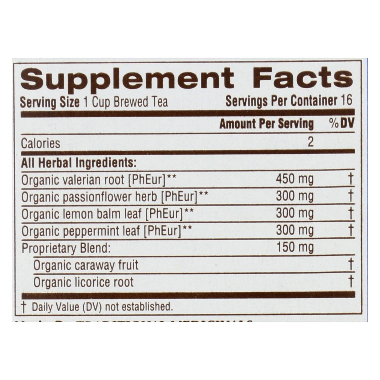 Nighty Night Valerian Herbal Tea - Organic, 6 Pack, 16 Bags