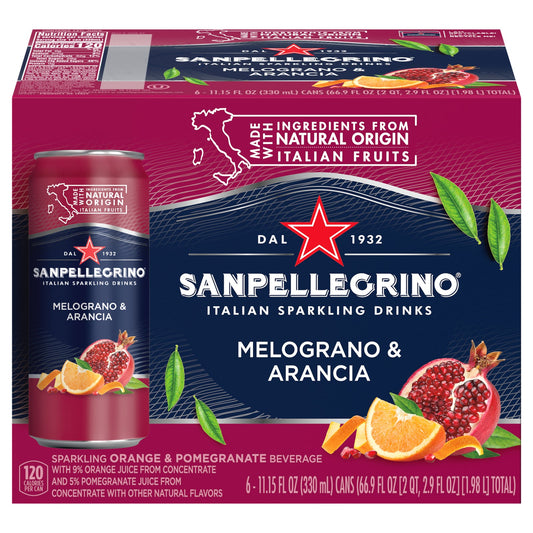 San Pellegrino M&R Sparkling Drink, 4 Packs of 6/11.15oz