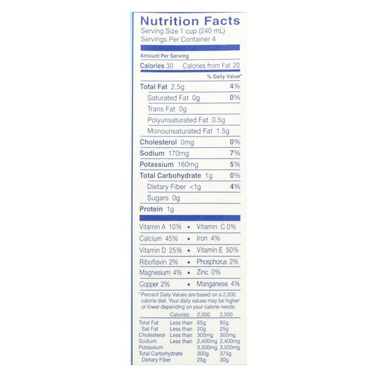 Almond Breeze Unsweetened Vanilla Almond Milk, 12x32 Fl Oz