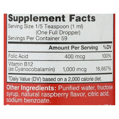 Bricker Labs Blast B12 & Folic Acid - 2 Fl Oz