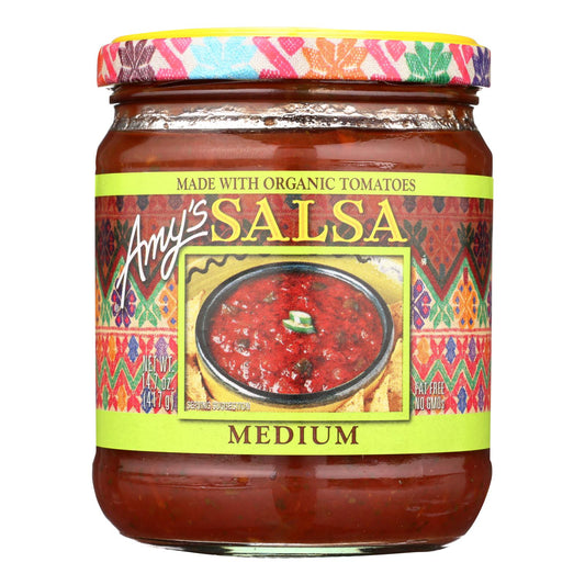 Amy's Medium Salsa, Organic, Case of 6, 14.7 Oz