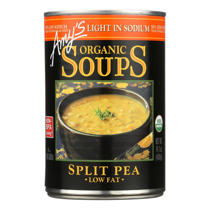 Amy's Organic Low Salt Split Pea Soup, 12-Pack, 14.1 Oz