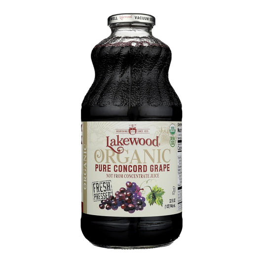 Lakewood Organic Concord Grape Juice, 32oz, 6-Pack