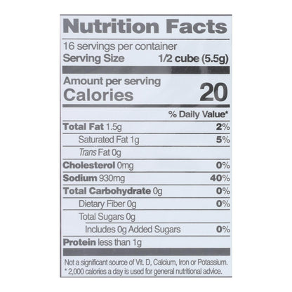 Edwards & Sons Natural Bouillon Cubes, Not Beef, 3.1 oz, 12-Pack