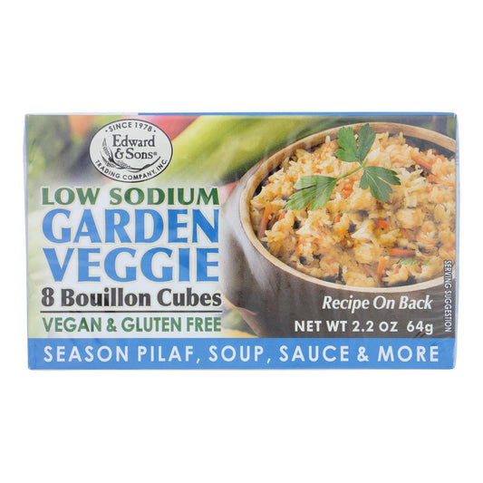 Edwards & Sons Veggie Bouillon Cubes, Low Sodium, 2.2 oz, 12-Pack