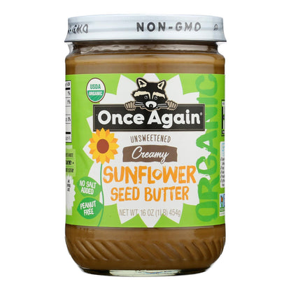 Once Again Sunflower Butter No Sugar, 6-Pack, 16 oz