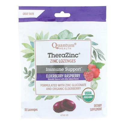 Zinc Lozenges - Elderberry Raspberry, 18 Count
