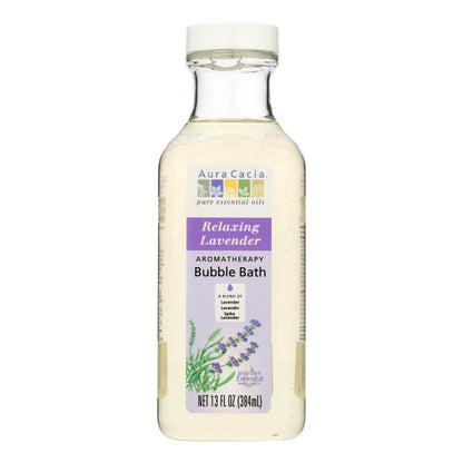 Aura Cacia Lavender Aromatherapy Bubble Bath - 13 Fl Oz