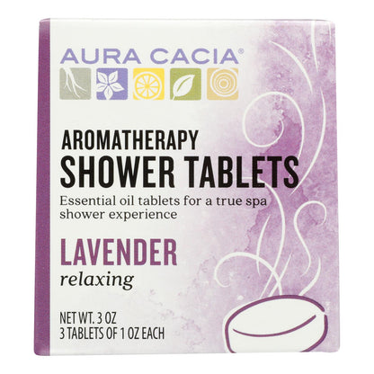Aura Cacia Relaxing Lavender Shower Tablets - 3 Pack