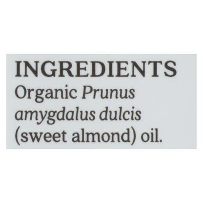 Aura Cacia - Organic Aromatherapy Sweet Almond Oil - 4 Fl Oz