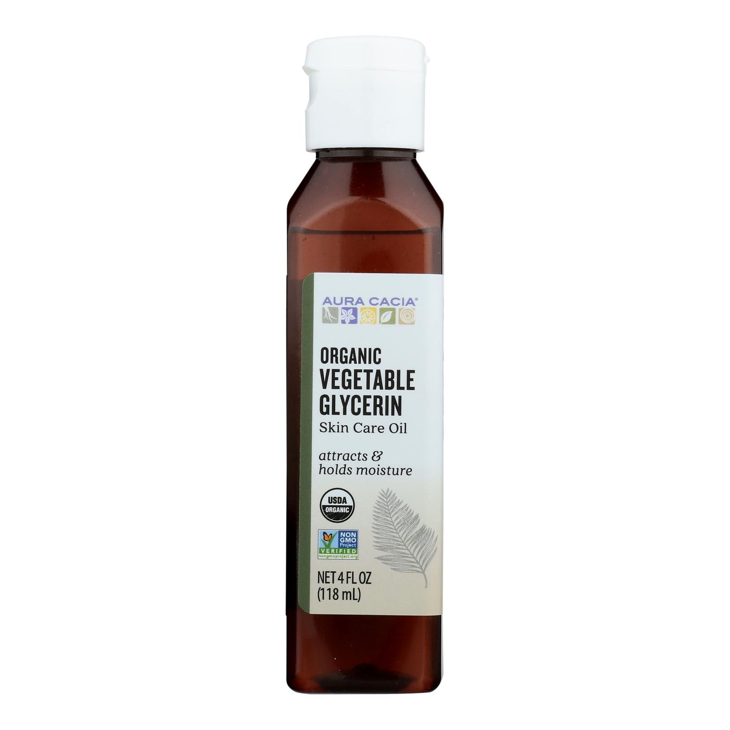 Aura Cacia Organic Vegetable Glycerin Oil, 4 Fl Oz