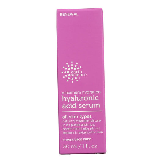 Earth Science Serum - Hyaluronic Acid - 1 Oz