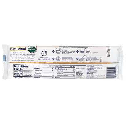 L'Oro Del Sud, Organic Capellini Pasta 20 Pack x 1 lb
