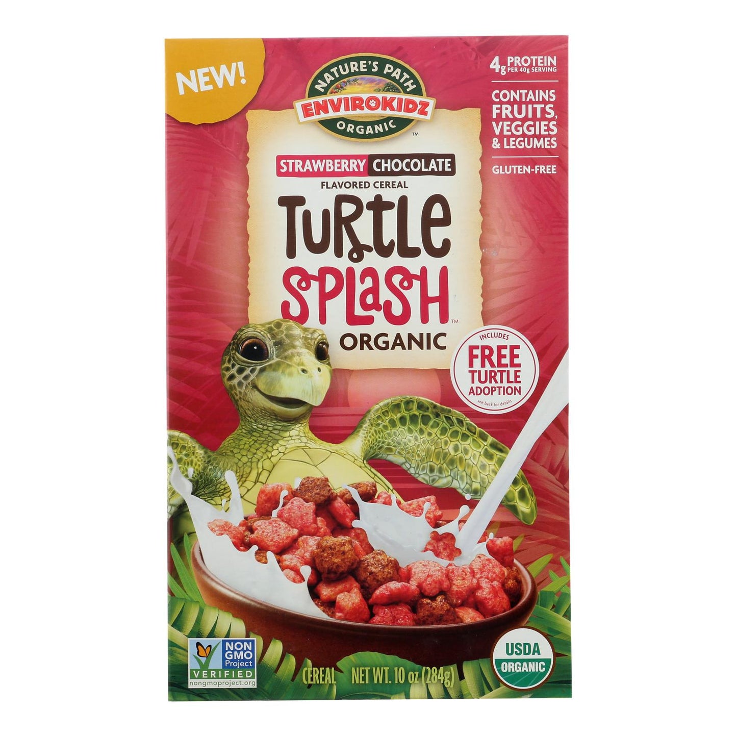 EnviroKidz Turtle Splash Cereal, 12 Pack (10 oz each)