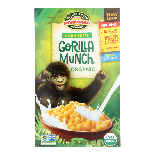 Organic Gorilla Munch Corn Puffs, 12-Pack, 10 Oz