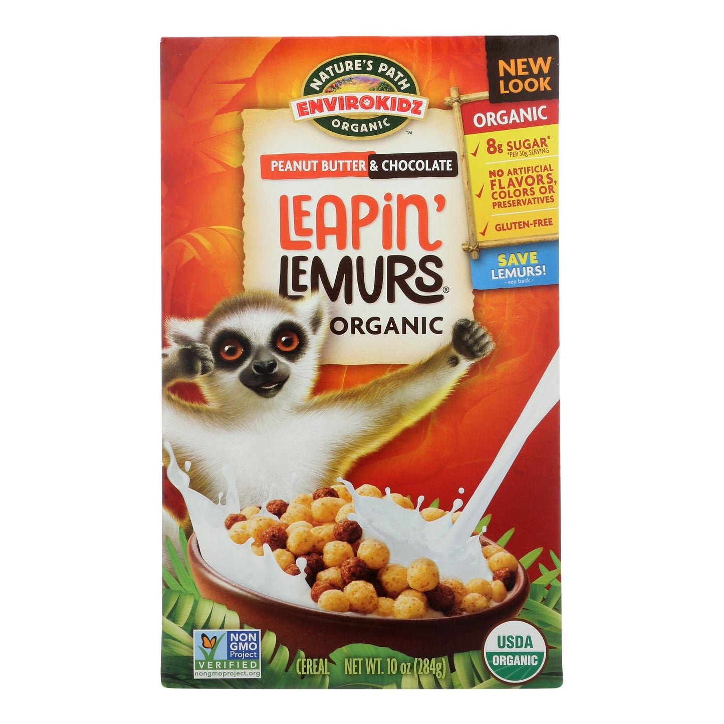 Envirokidz Leapin' Lemurs Peanut Butter Choc Cereal 12pk