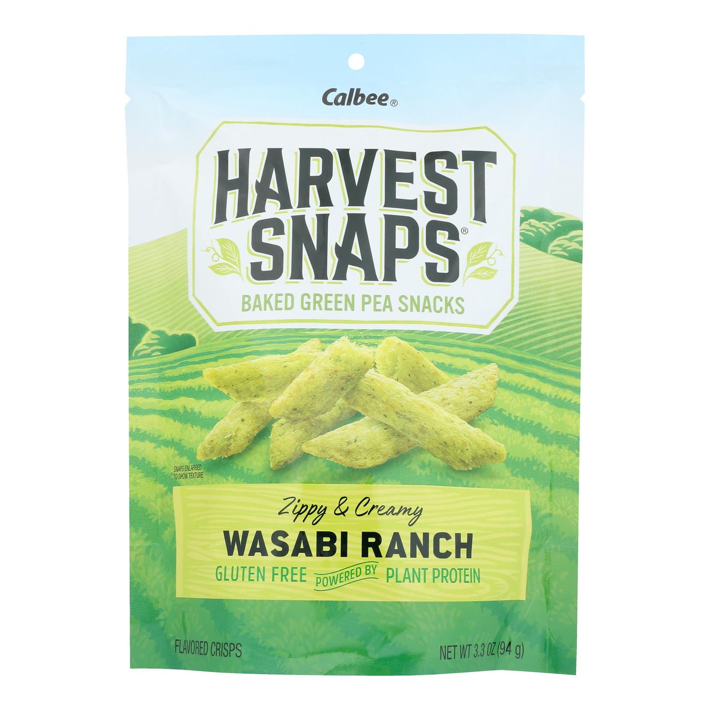 Calbee Snapea Crisps Wasabi Ranch 12-Pack, 3.3 Oz Each