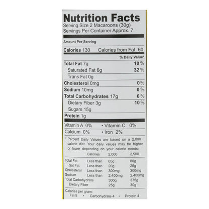 Jennie's Coconut Macaroon - Case Of 12 - 8 Oz.