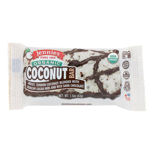 Jennie's Organic Cacao Coconut Bars, 12-Pack, 1.5 Oz Each