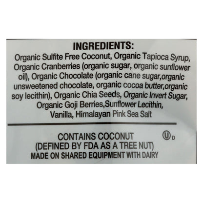 Jennies Organic Cranberry Goji Coconut Bites, 6-Pack