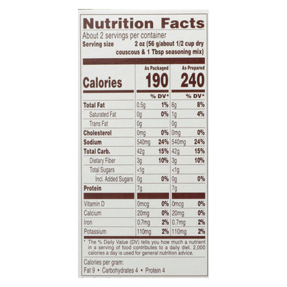 Near East Garlic Olive Oil Couscous, 12 Pack, 4.7 Oz Each