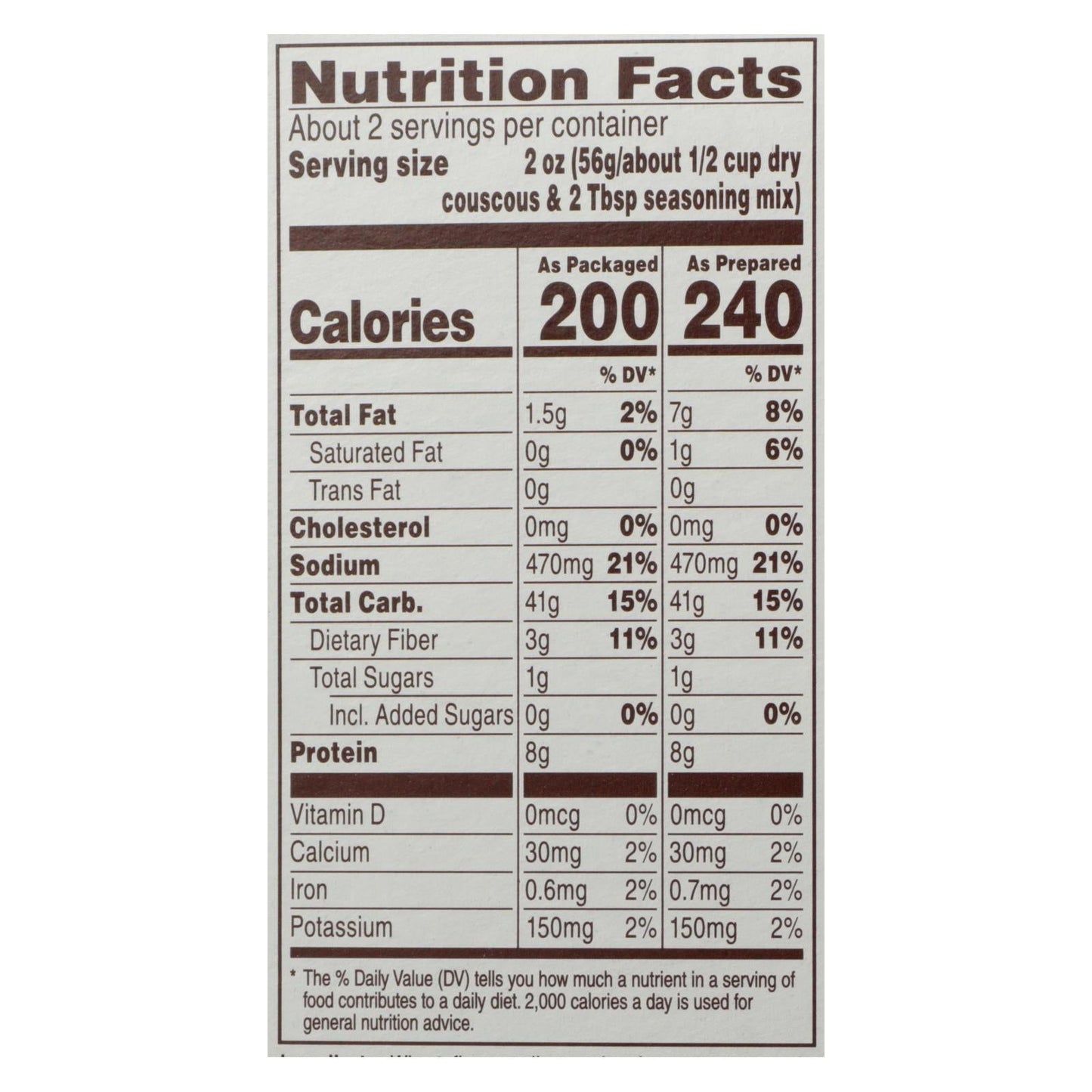 Near East Pearl Couscous Basil & Herb, 12 Pack, 5 oz