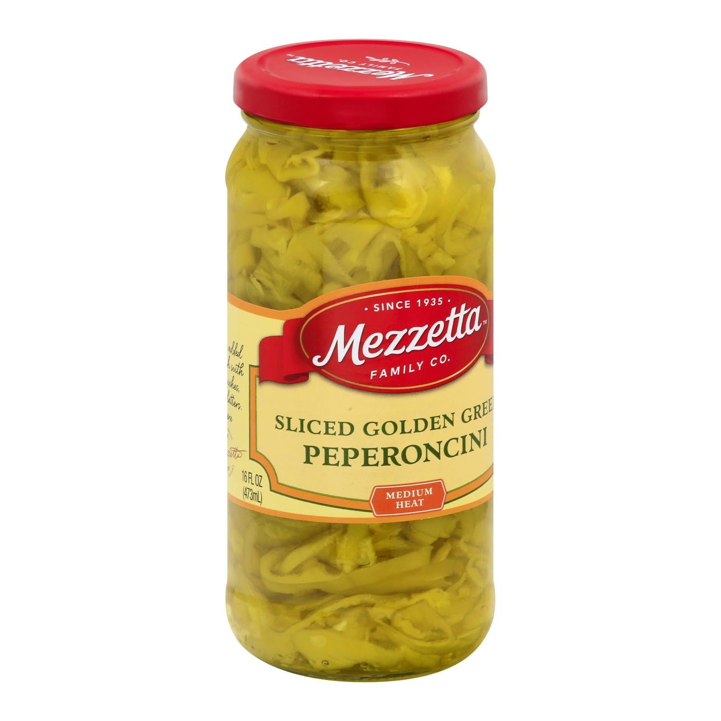 Mezzetta Sliced Greek Pepperoncini, 6-Pack, 16 Fl Oz