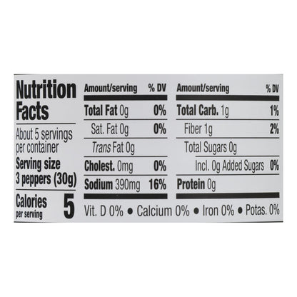 Jeff's Natural Greek Pepperoncini, 12 Oz, Case of 6