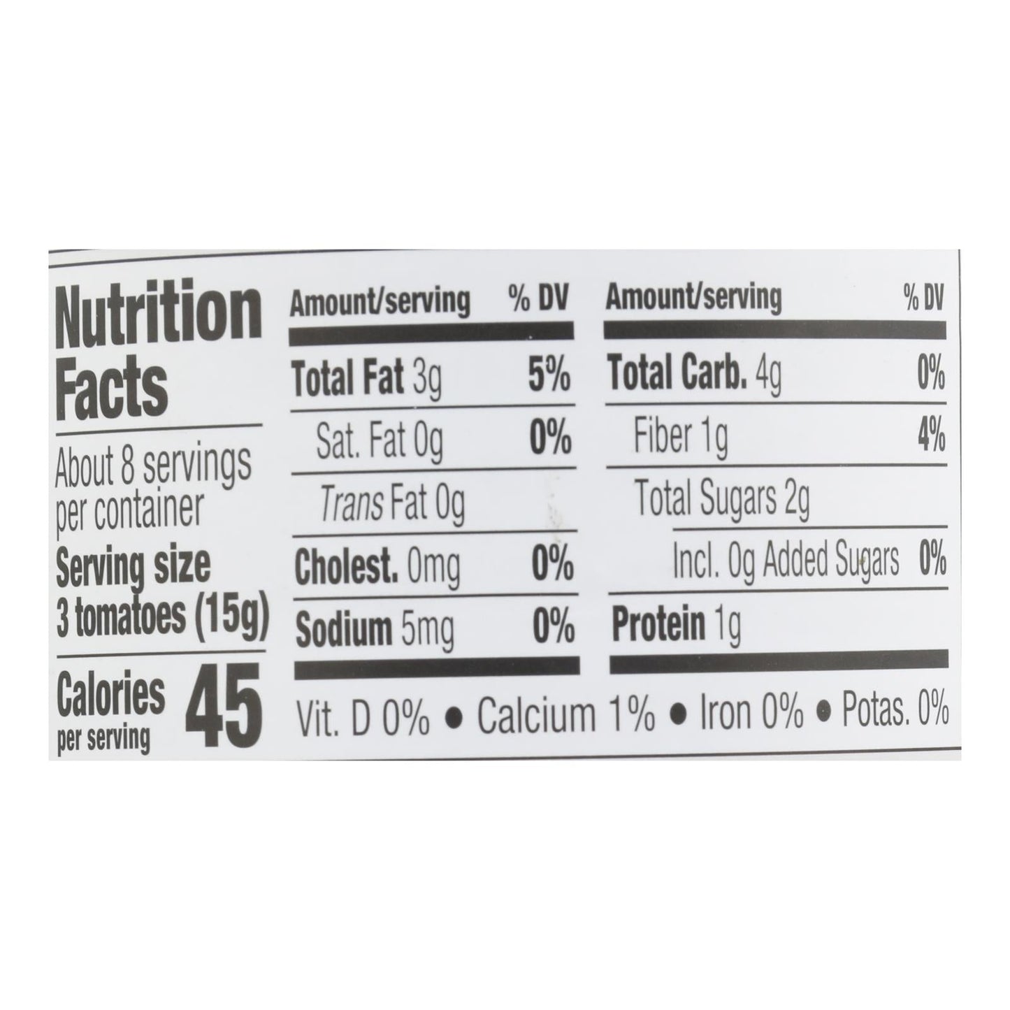 Jeff's Natural Tomato - Case of 6 - 8 oz.